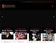 Tablet Screenshot of blackcoachlimousine.com